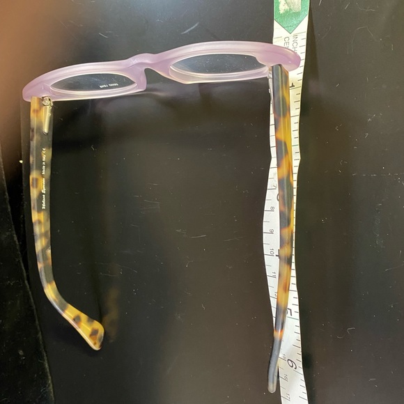Retropeppers London eyeglass frames NWOT.  Lavender & animal print cat eye frame - Picture 2 of 7